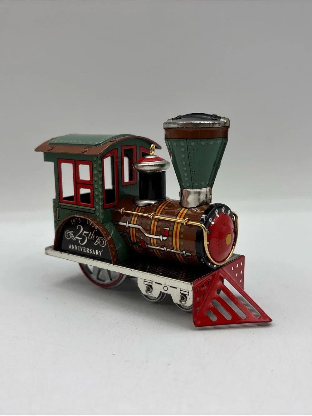Hallmark Keepsake Ornament 1998 Vintage 1988 Tin Locomotive Anniversary Edition